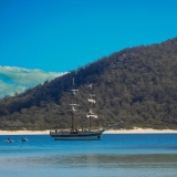 Lady Nelson off the east coast Tasmania