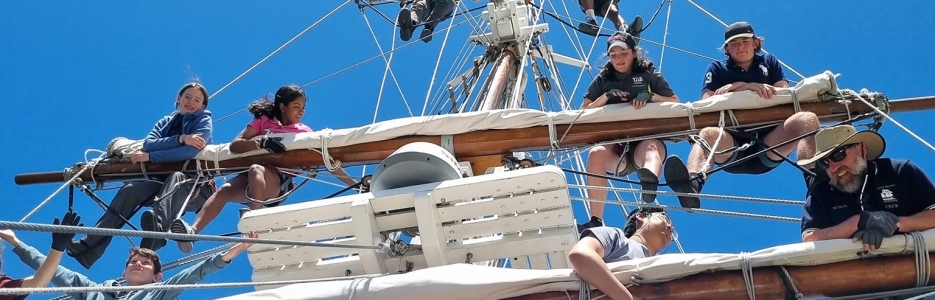Crew in the rigging
