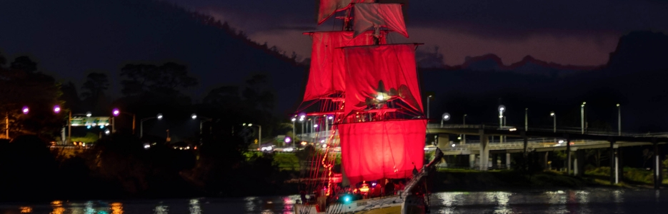 Redding of the Sails - Lady Nelson